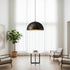 Hammered Moroccan Dome Pendant - Brass Ceiling Light (pl-2003)
